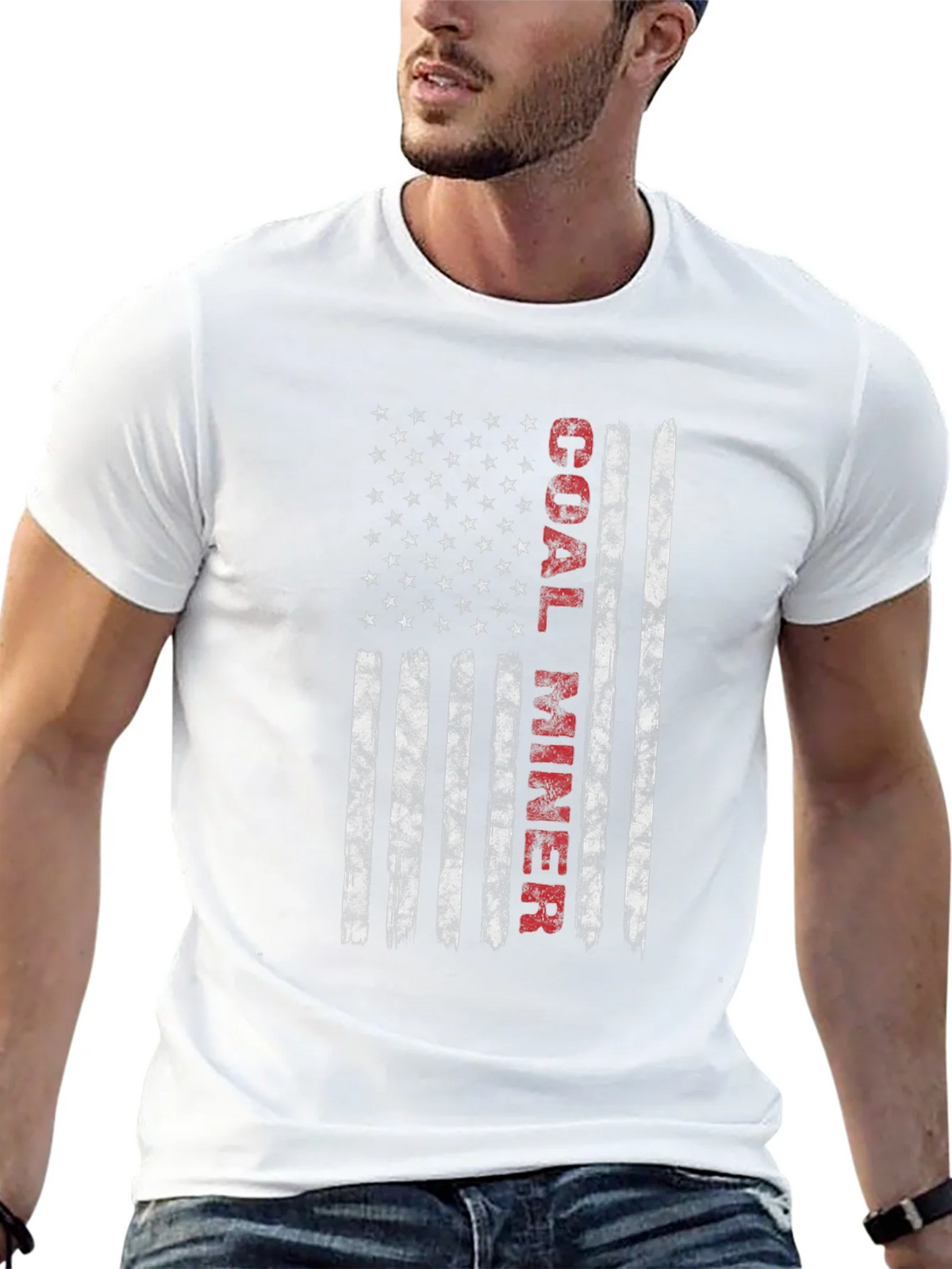 Coal Miner Flag Graphic Tee - Patriotic T-Shirt product image 12