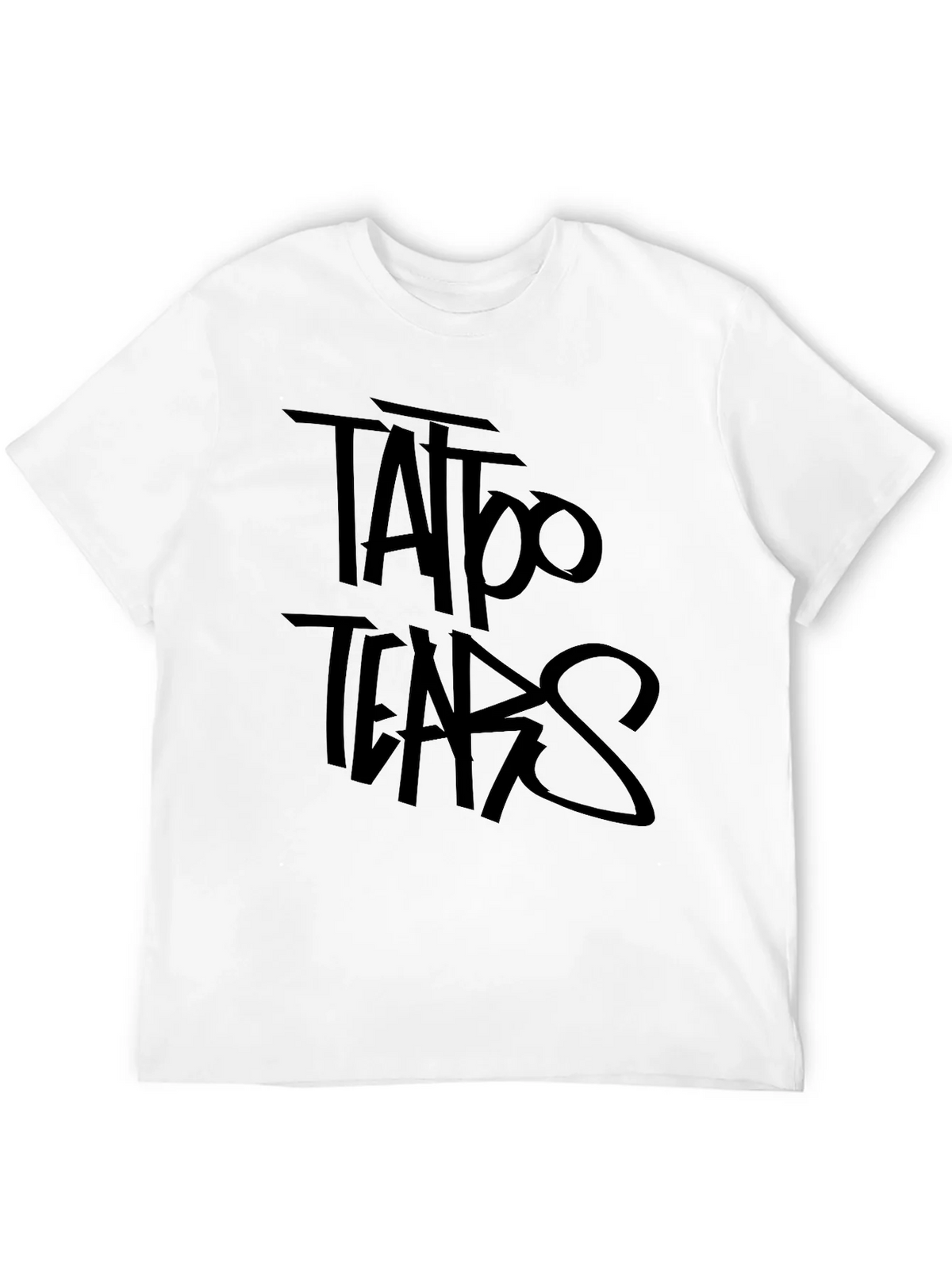 Tattoo Tears Black Graphic Tee - Edgy Style product image 10