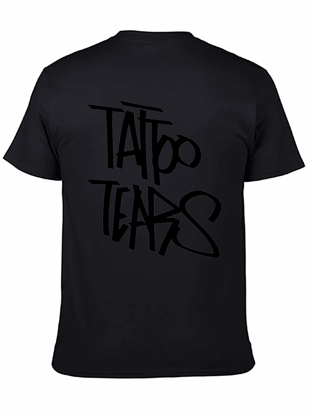 Tattoo Tears Black Graphic Tee - Edgy Style product image 4