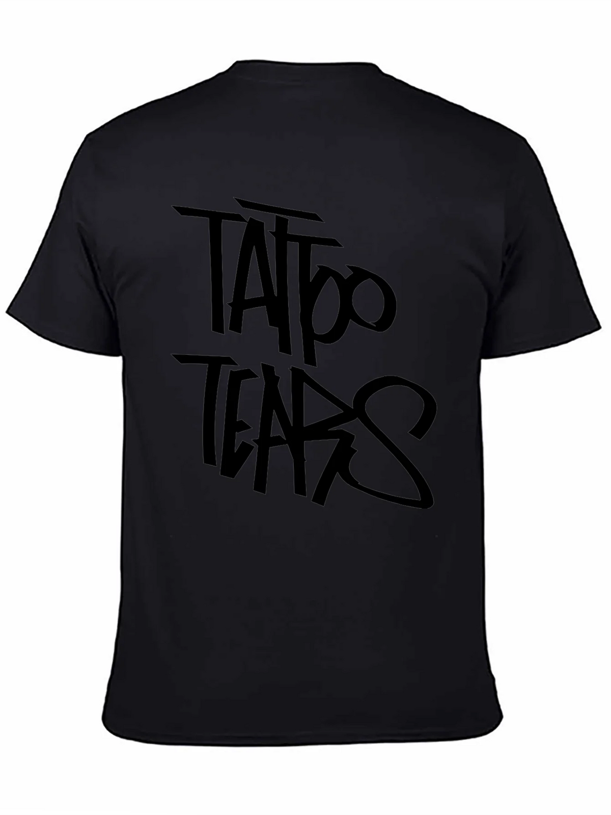 Tattoo Tears Black Graphic Tee - Edgy Style product image 4