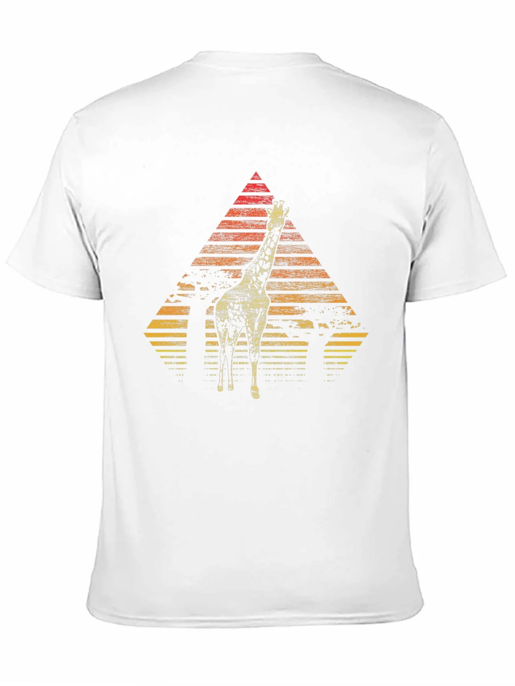 Giraffe Sunset Graphic Tee - Stylish Mens Black T-Shirt product image 10