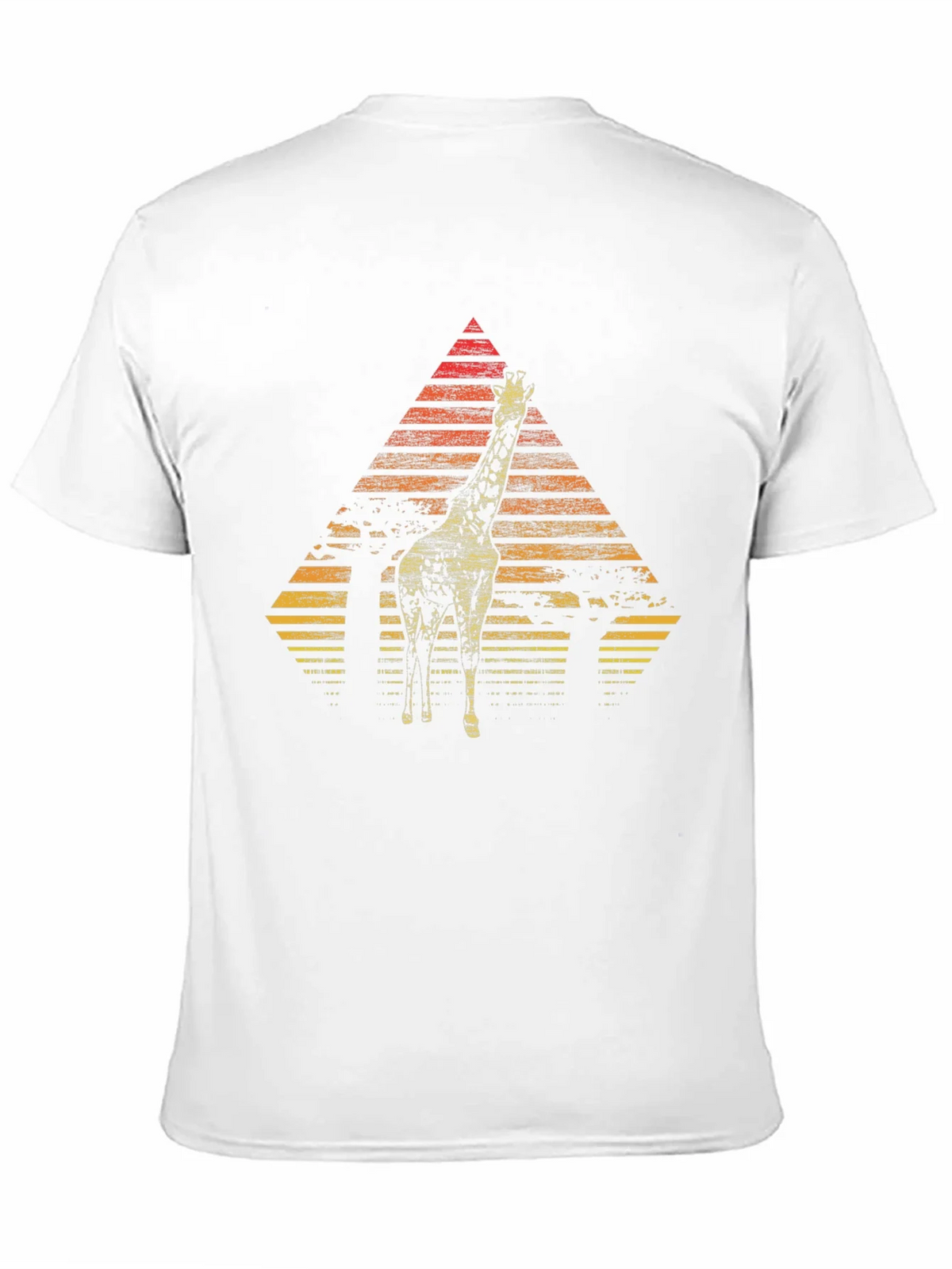 Giraffe Sunset Graphic Tee - Stylish Mens Black T-Shirt product image 10