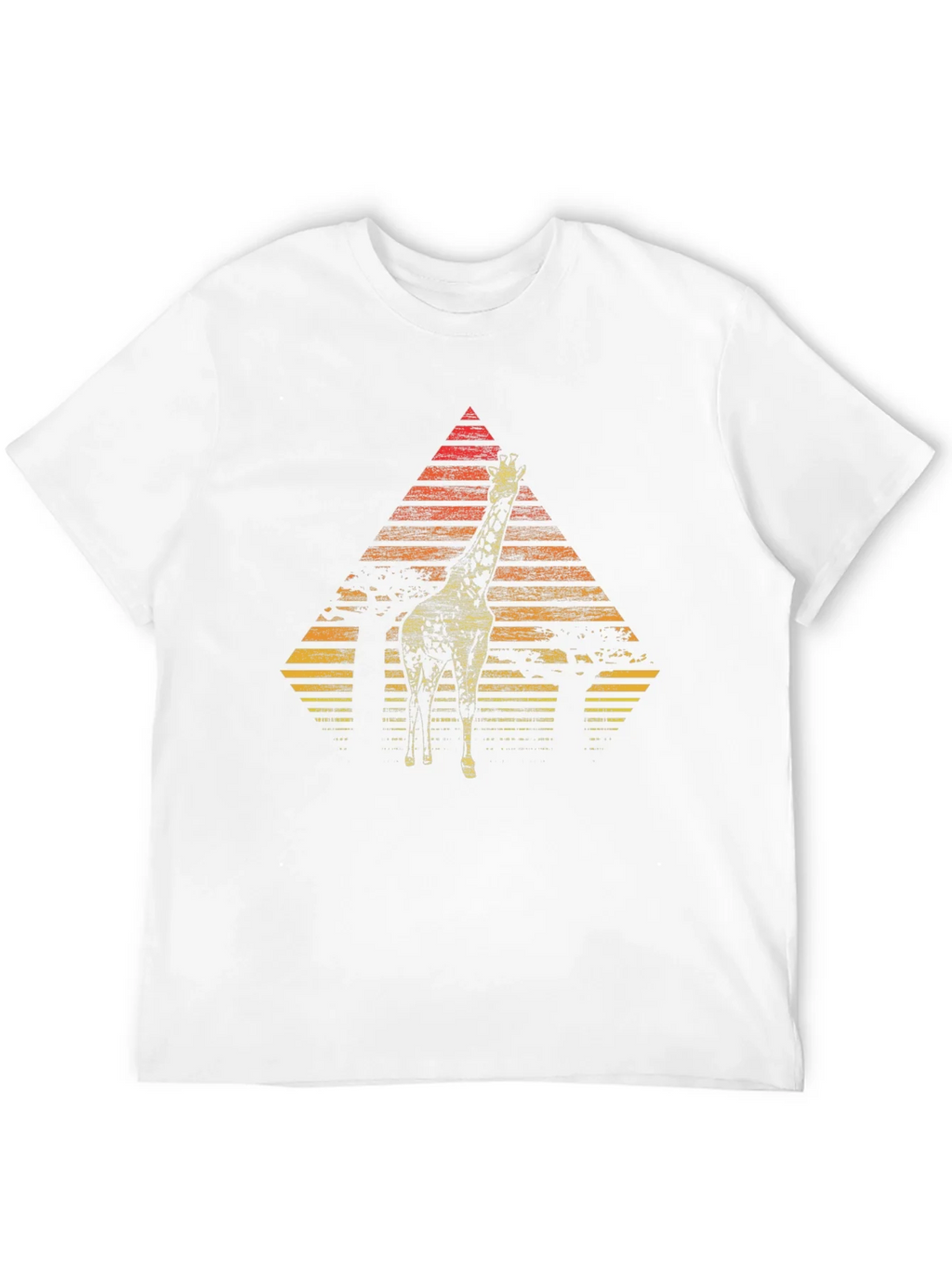 Giraffe Sunset Graphic Tee - Stylish Mens Black T-Shirt product image 11
