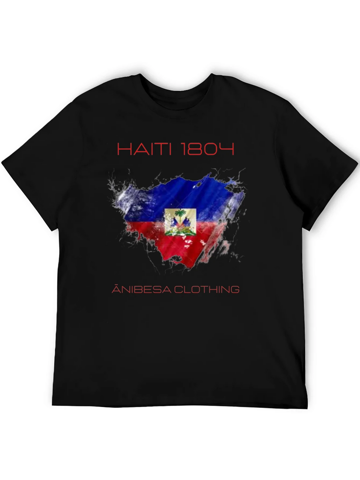 Haiti 1804 Flag T-Shirt - Anibesa Clothing product image 5