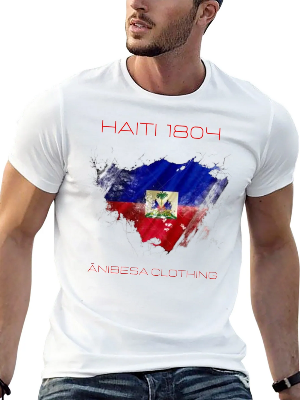 Haiti 1804 Flag T-Shirt - Anibesa Clothing product image 12