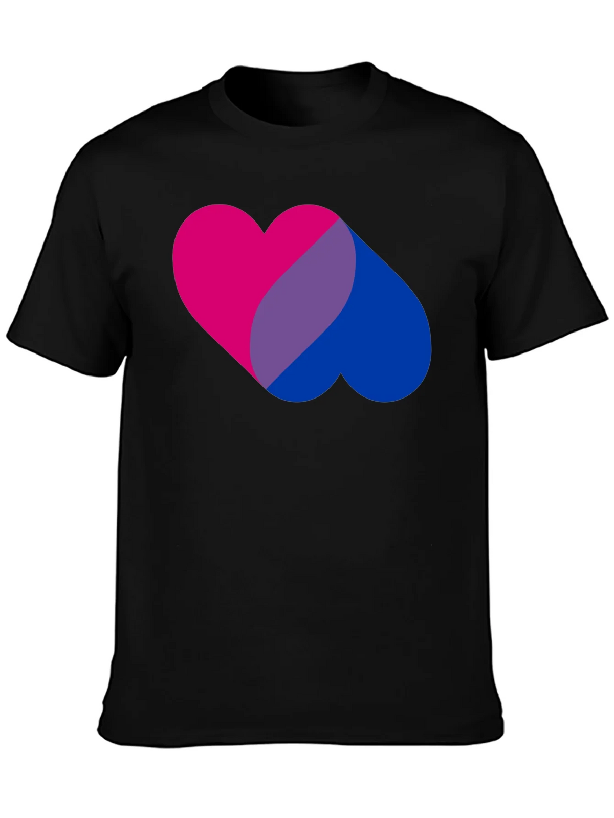 Bi Pride Heart Graphic Tee - Bisexual T-Shirt product image 3
