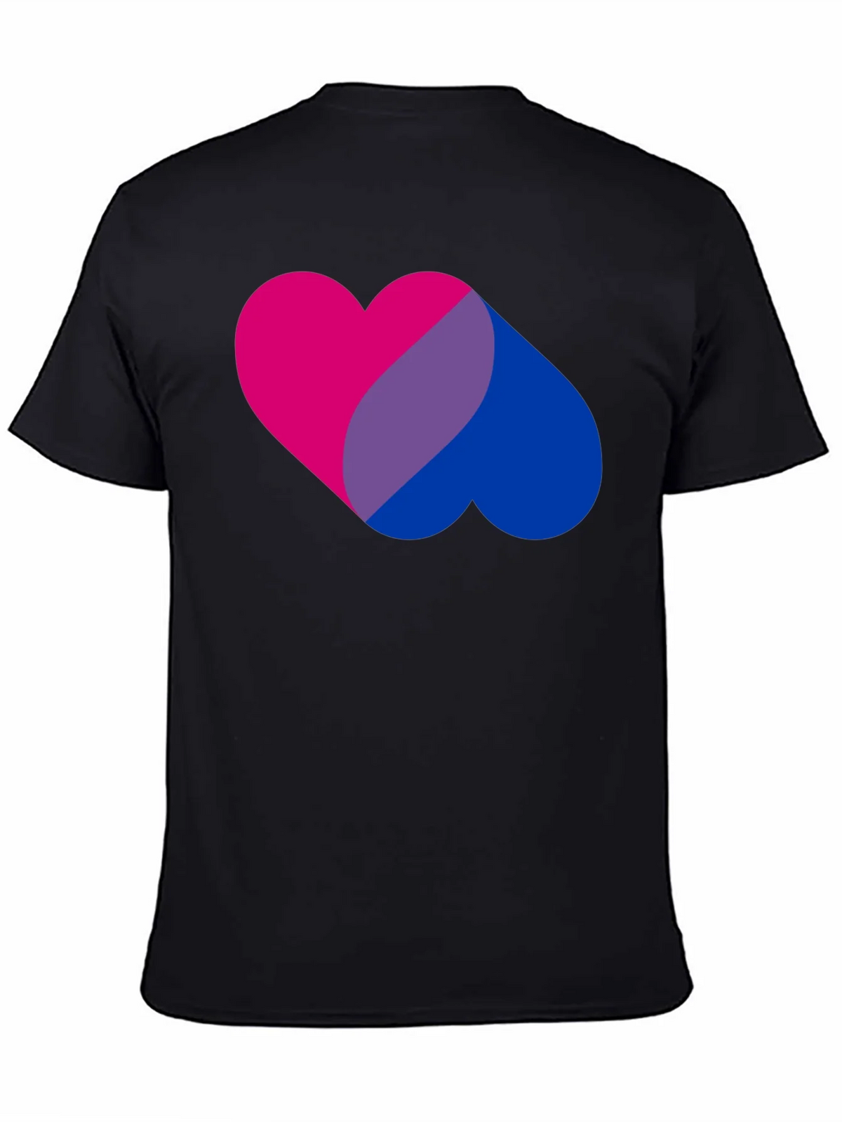 Bi Pride Heart Graphic Tee - Bisexual T-Shirt product image 4