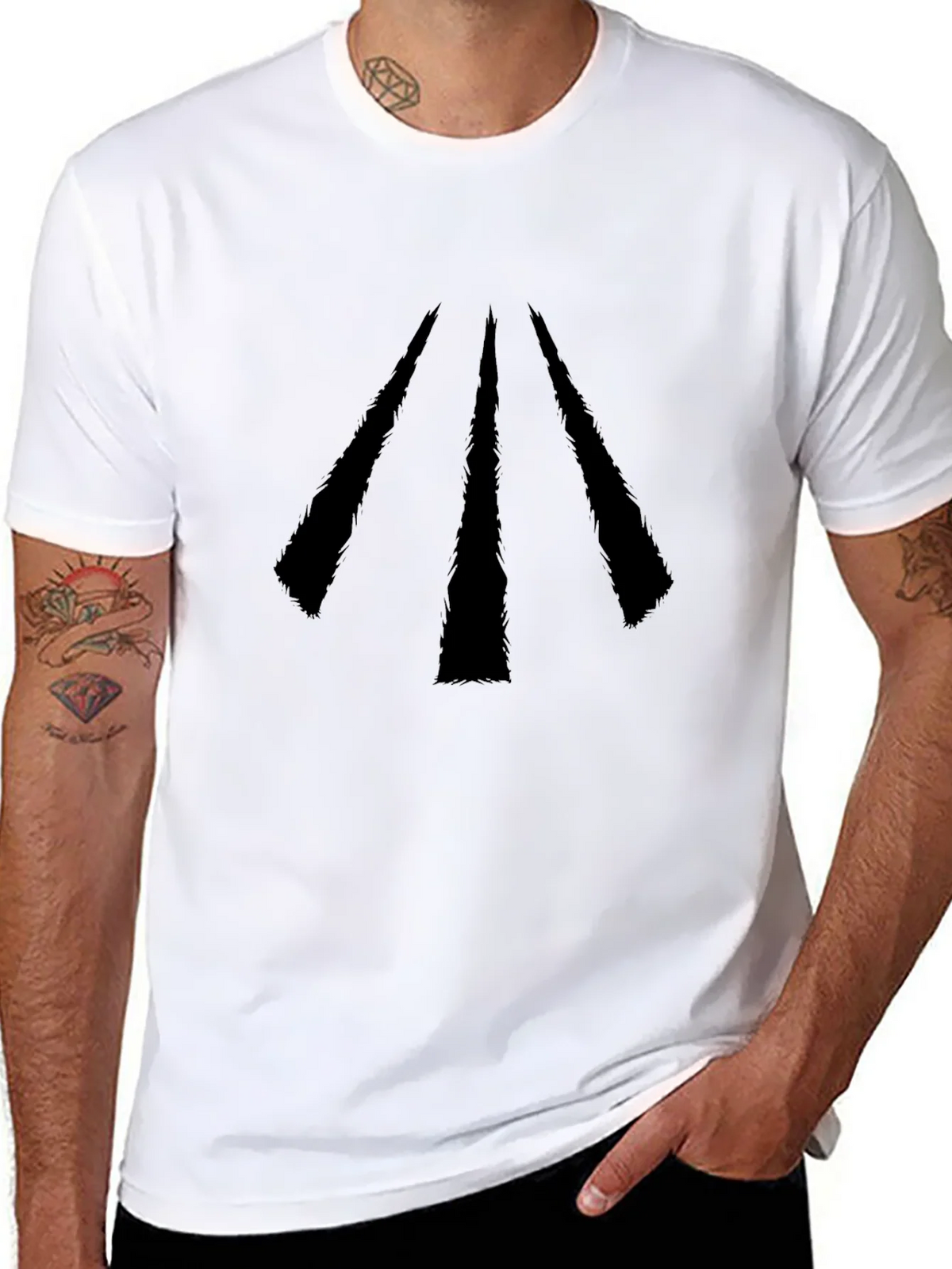 Modern Graphic T-Shirt - Geometric Arrow Design product image 7