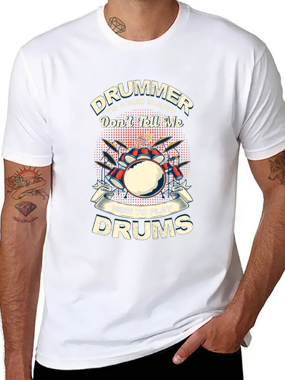 Drummer T-Shirt: Dont Tell Me How to Play Drums product image 7