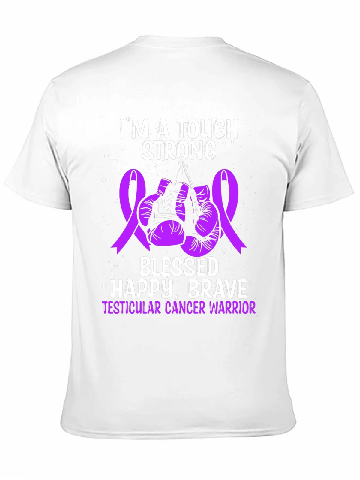 Tough Strong Testicular Cancer Warrior T-Shirt product image 10