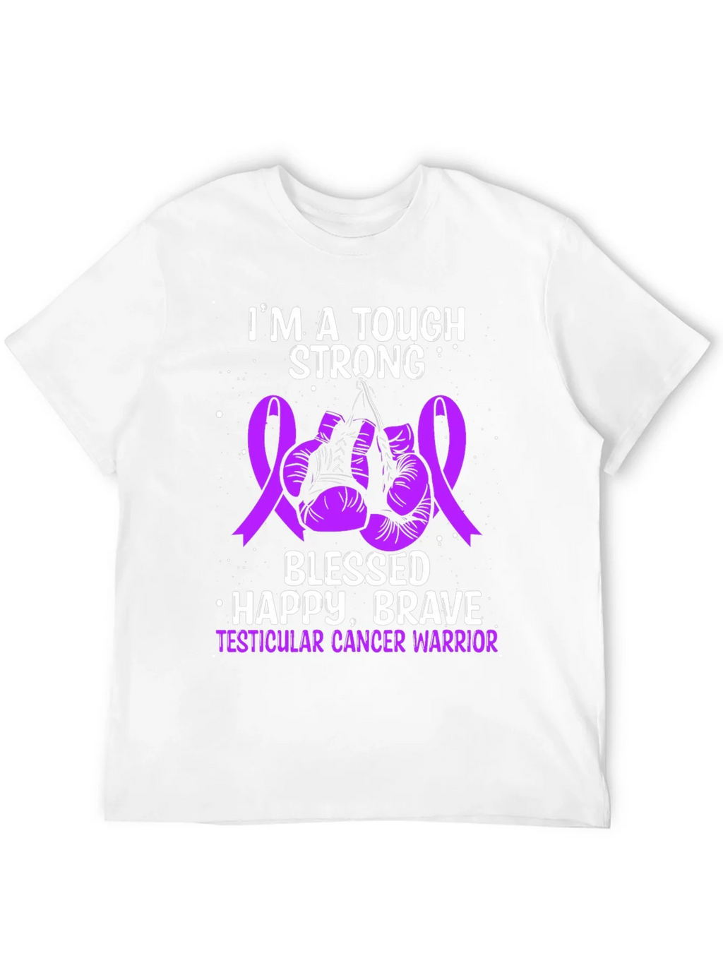 Tough Strong Testicular Cancer Warrior T-Shirt product image 11