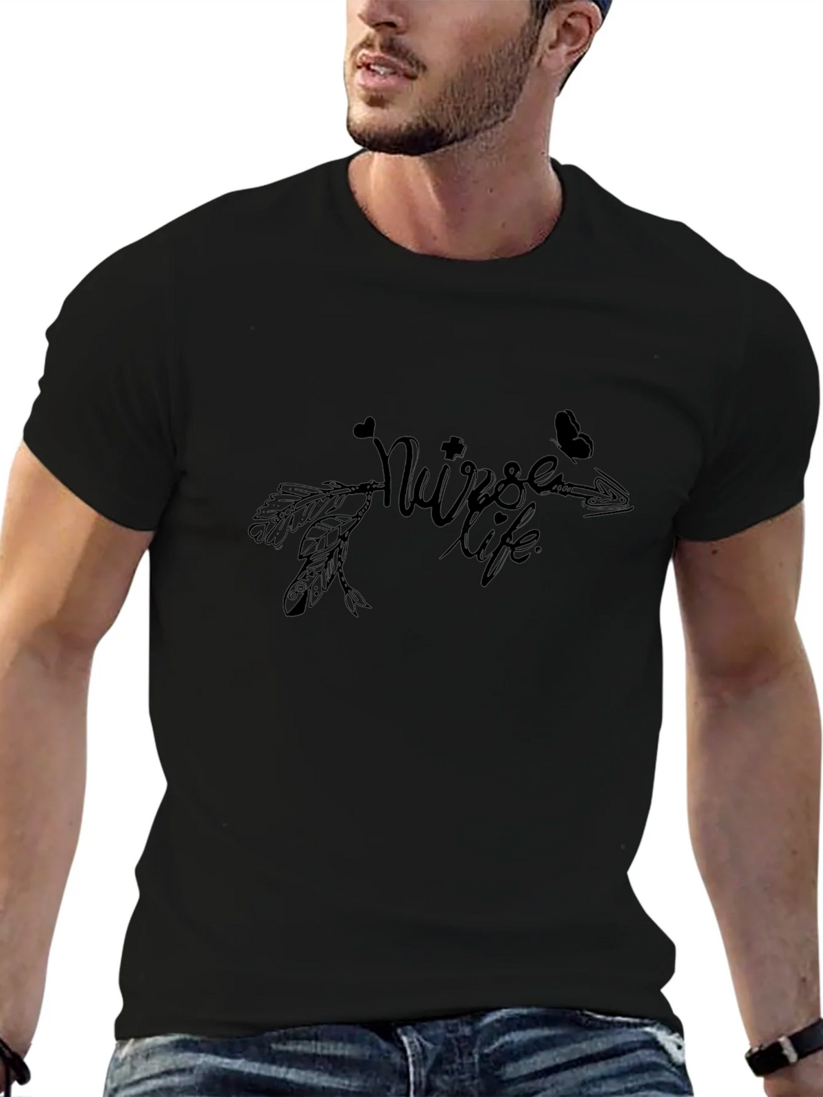 Nurse Life T-Shirt - Heart and Arrow Design product image 6