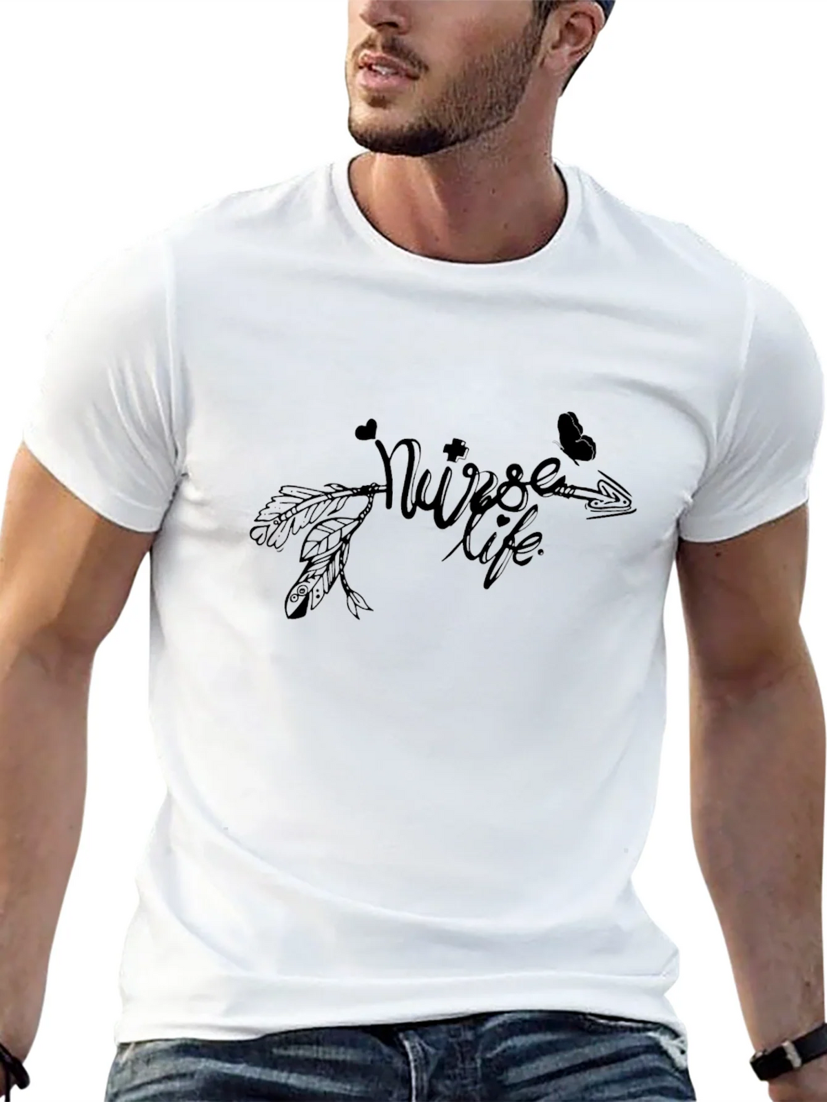 Nurse Life T-Shirt - Heart and Arrow Design product image 12
