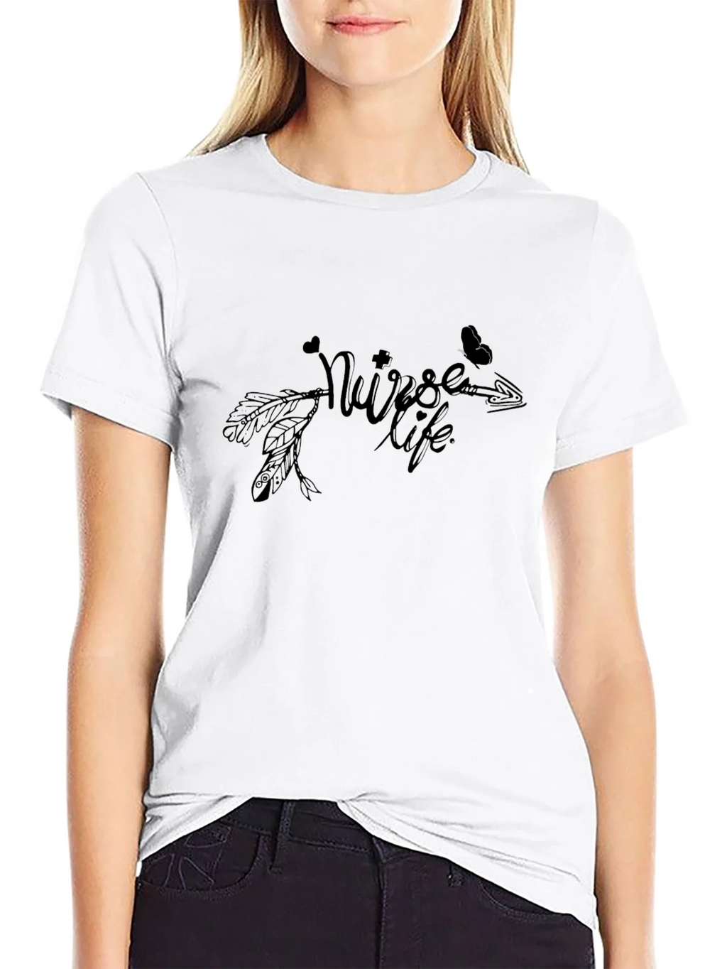 Nurse Life T-Shirt - Heart and Arrow Design product image 8