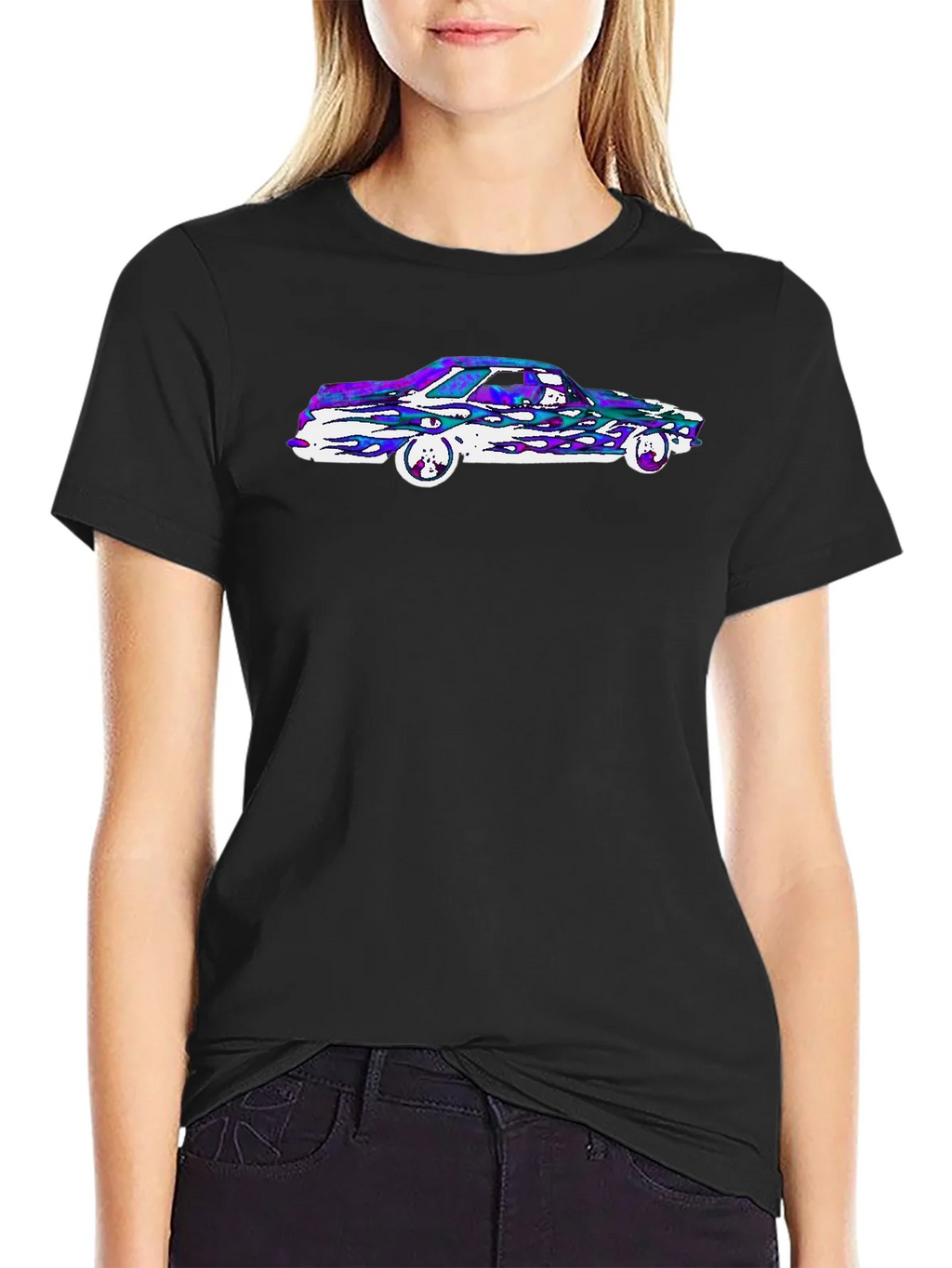Retro Car Graphic Tee - Black product image 2