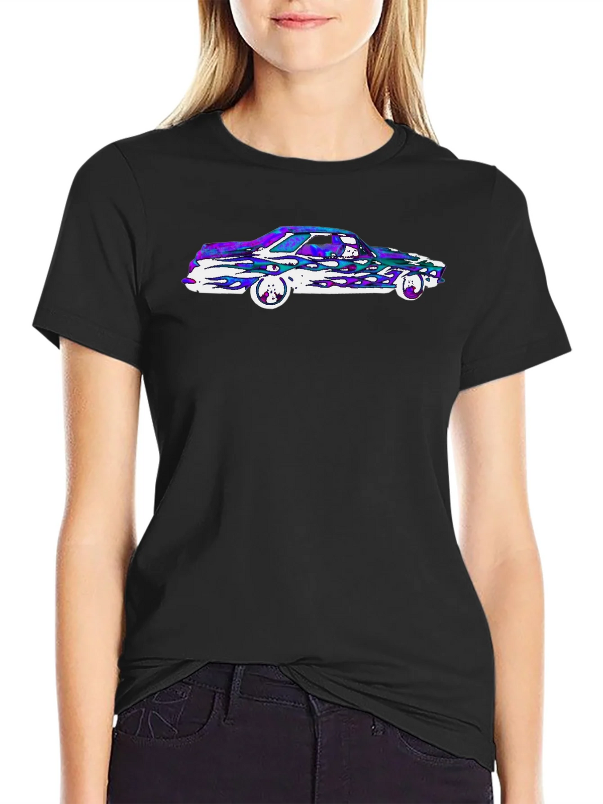 Retro Car Graphic Tee - Black product image 2