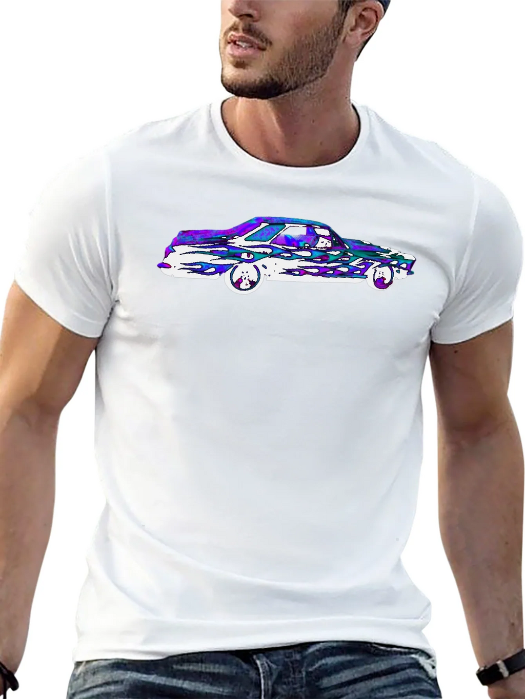 Retro Car Graphic Tee - Black product image 12