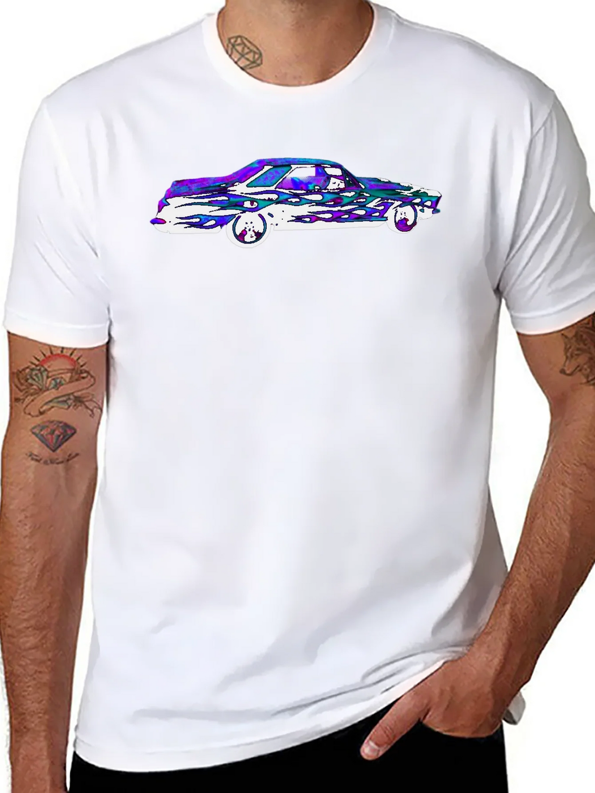 Retro Car Graphic Tee - Black product image 7