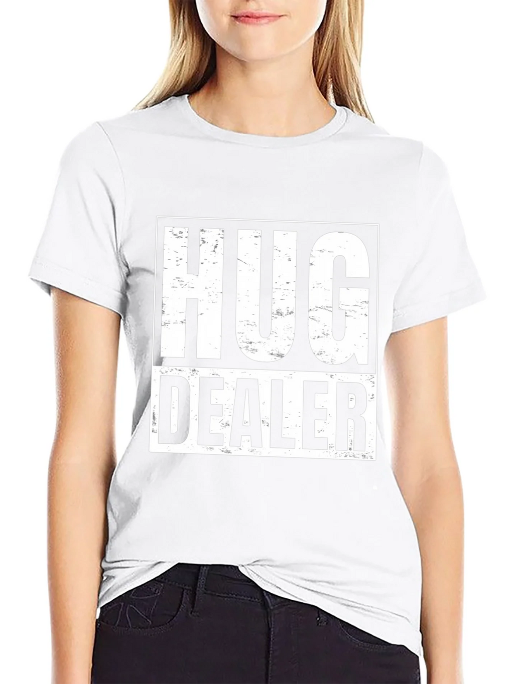 Hug Dealer Graphic T-Shirt - Black Cotton Tee product image 8