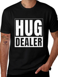 Hug Dealer Graphic T-Shirt - Black Cotton Tee product image 1