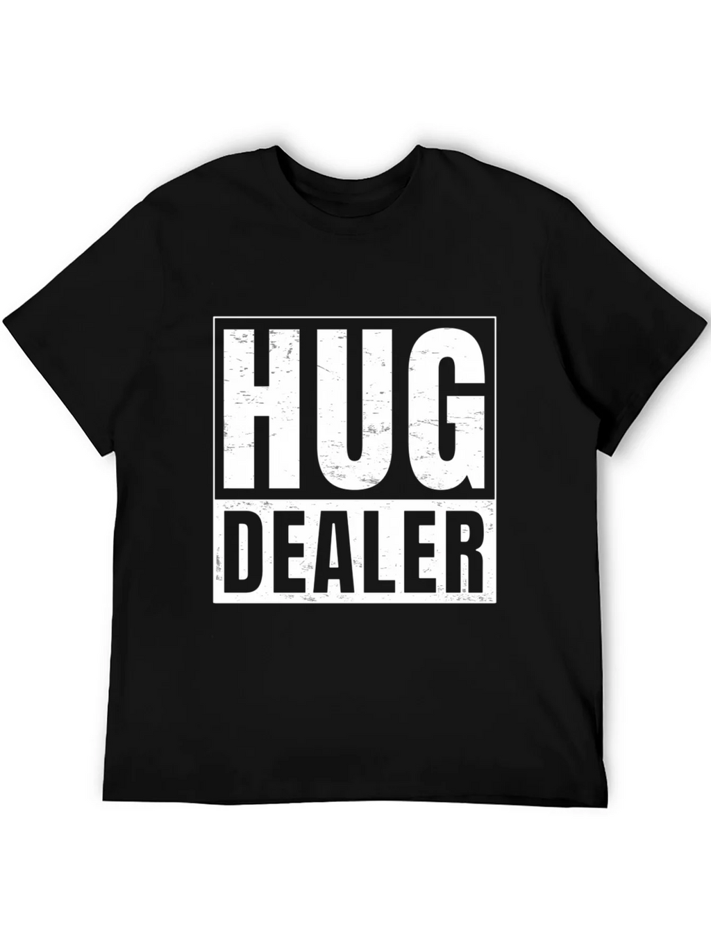 Hug Dealer Graphic T-Shirt - Black Cotton Tee product image 5