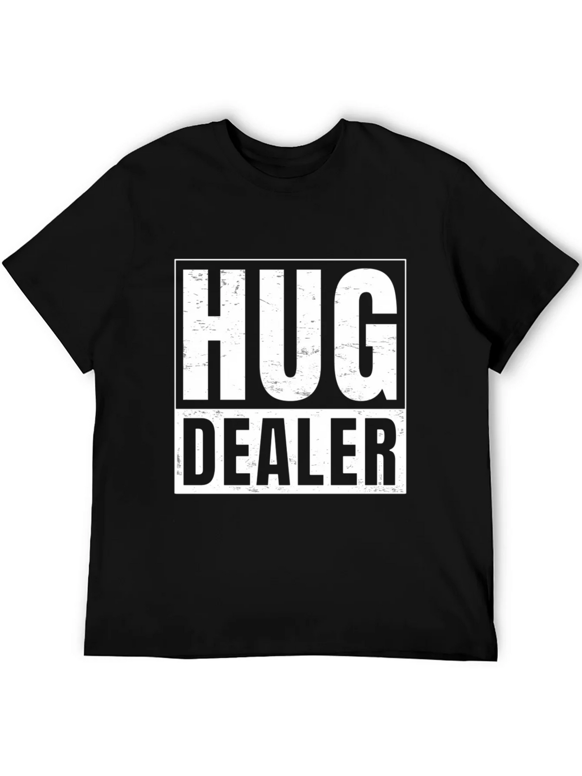 Hug Dealer Graphic T-Shirt - Black Cotton Tee product image 5
