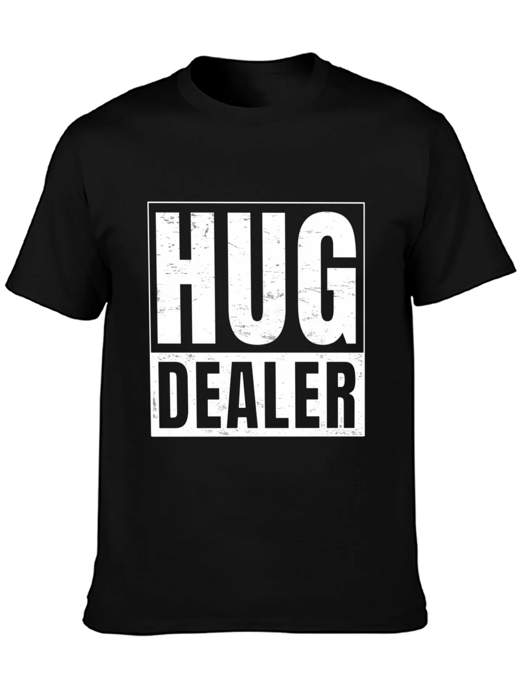 Hug Dealer Graphic T-Shirt - Black Cotton Tee product image 3