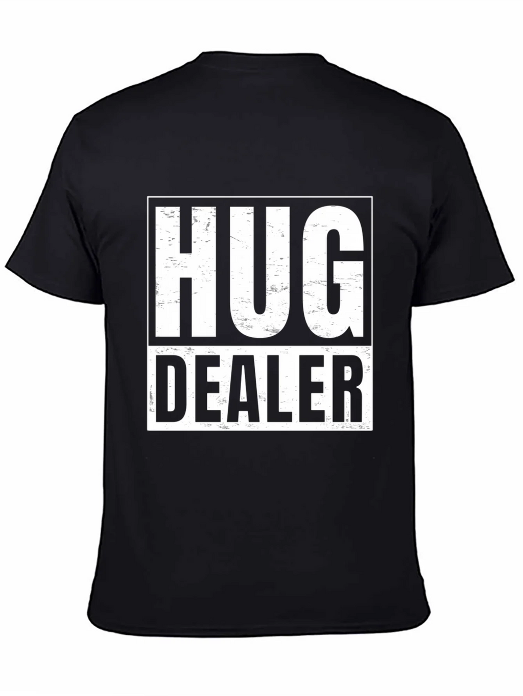 Hug Dealer Graphic T-Shirt - Black Cotton Tee product image 4
