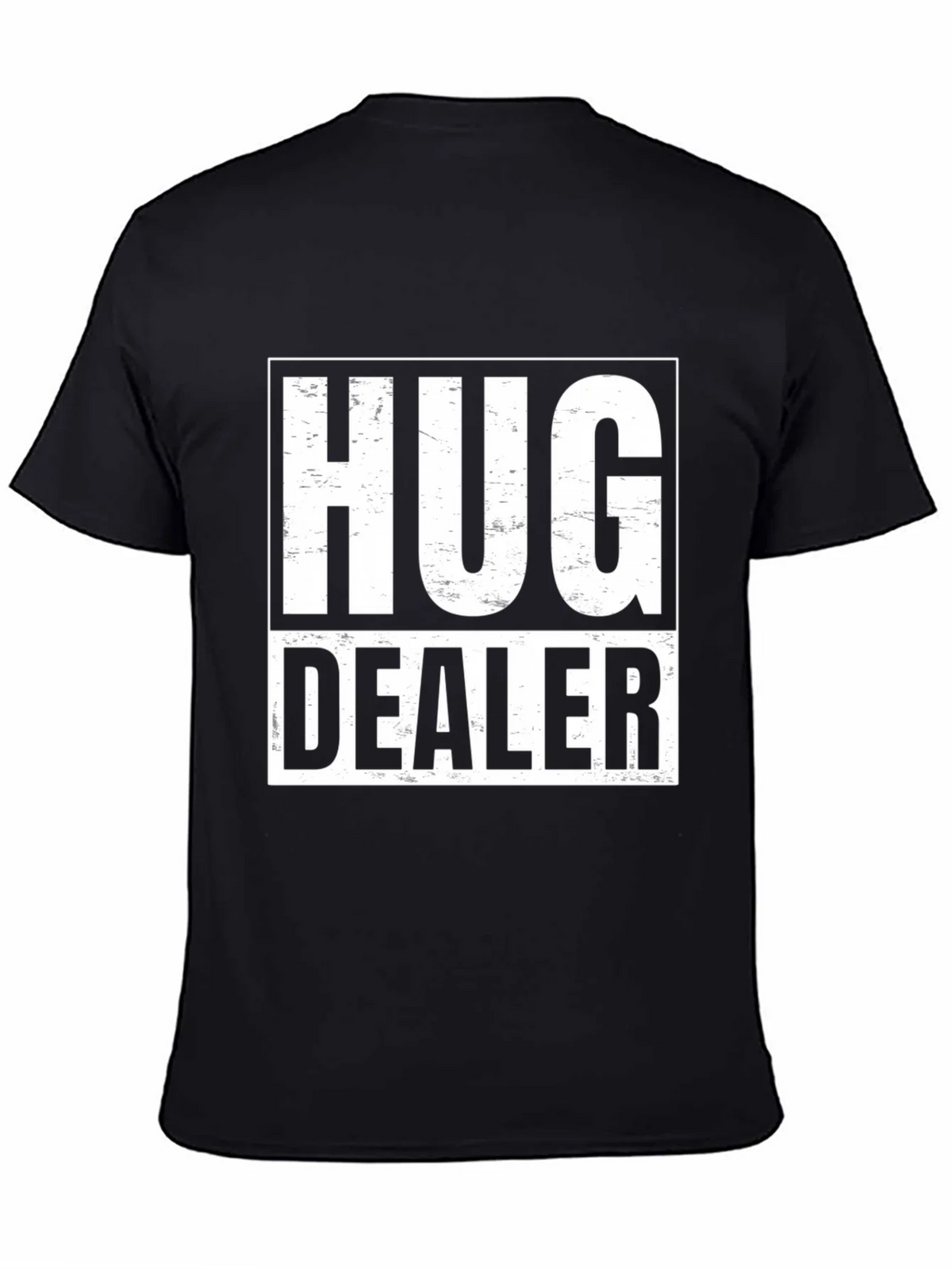 Hug Dealer Graphic T-Shirt - Black Cotton Tee product image 4