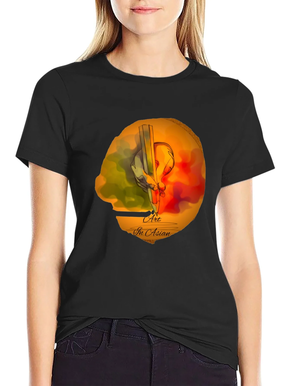 Art In Asian T-Shirt | Artistic Graphic Tee product image 2
