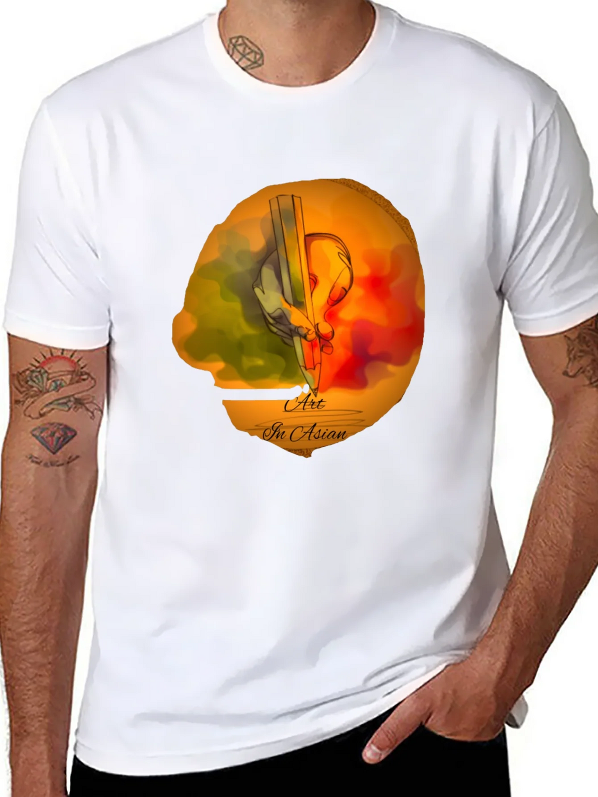 Art In Asian T-Shirt | Artistic Graphic Tee product image 7