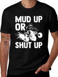Mud Up or Shut Up Black Graphic Tee product image 1