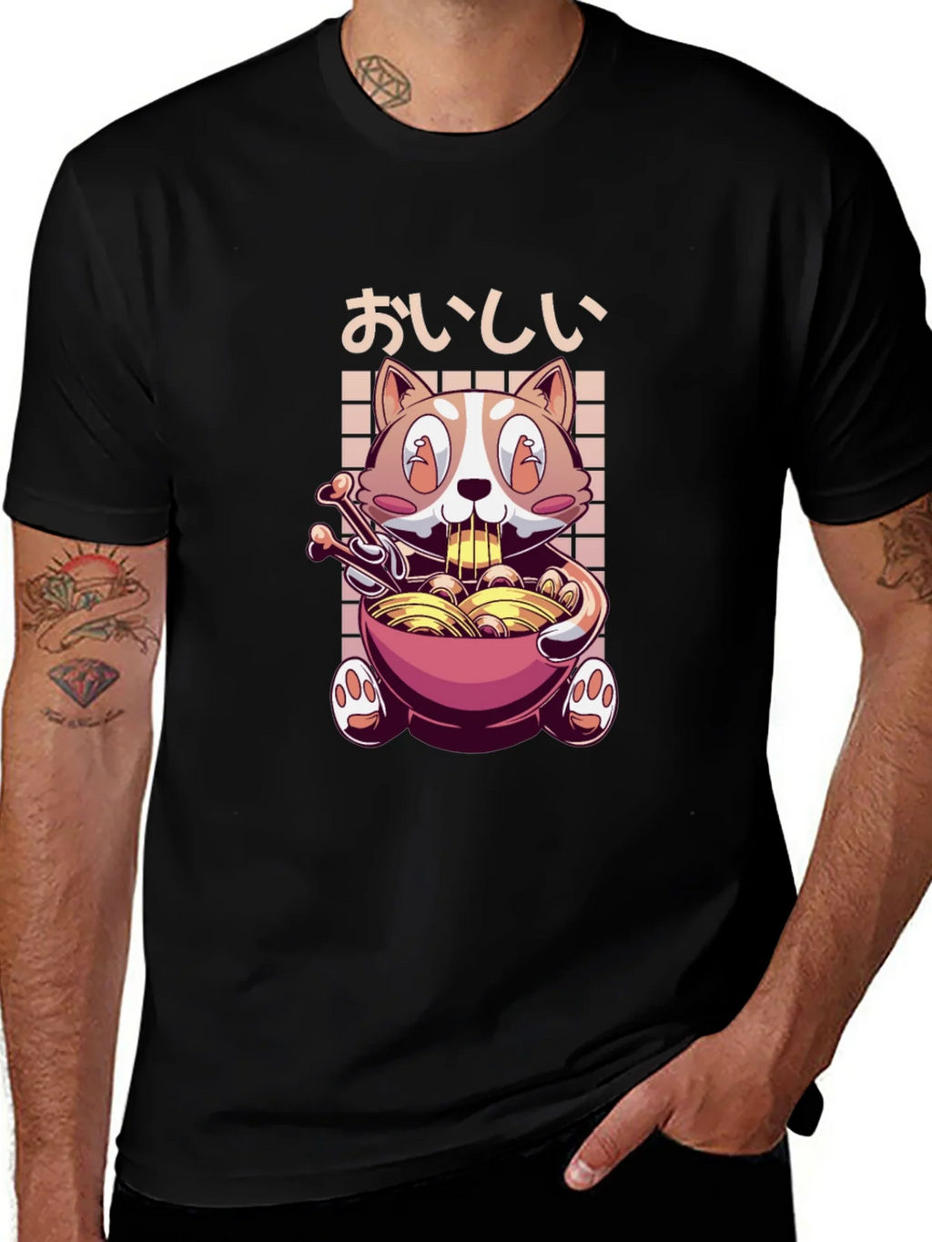 Ramen Cat T-Shirt - Kawaii Noodle Lover Tee product image 1