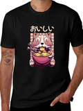Ramen Cat T-Shirt - Kawaii Noodle Lover Tee product image 1