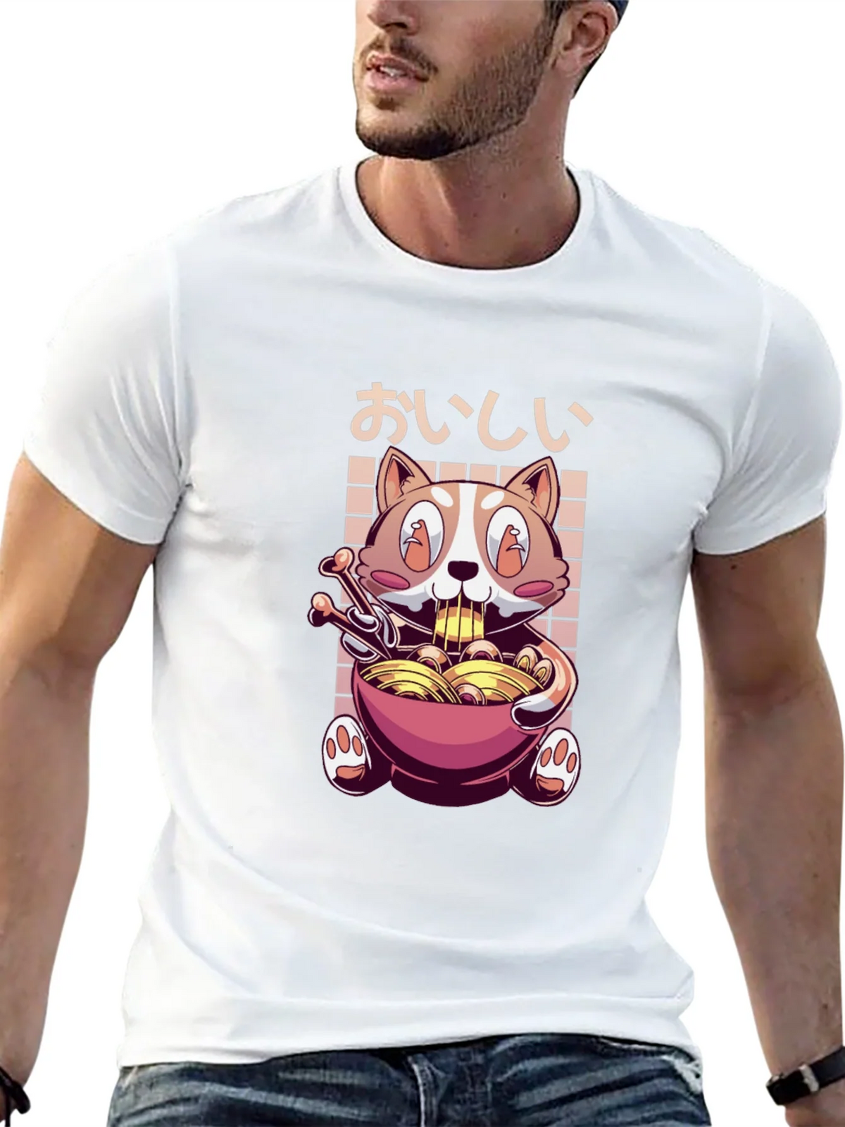 Ramen Cat T-Shirt - Kawaii Noodle Lover Tee product image 12