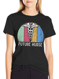 Future Nurse Graphic Tee - Black Cotton product image 1