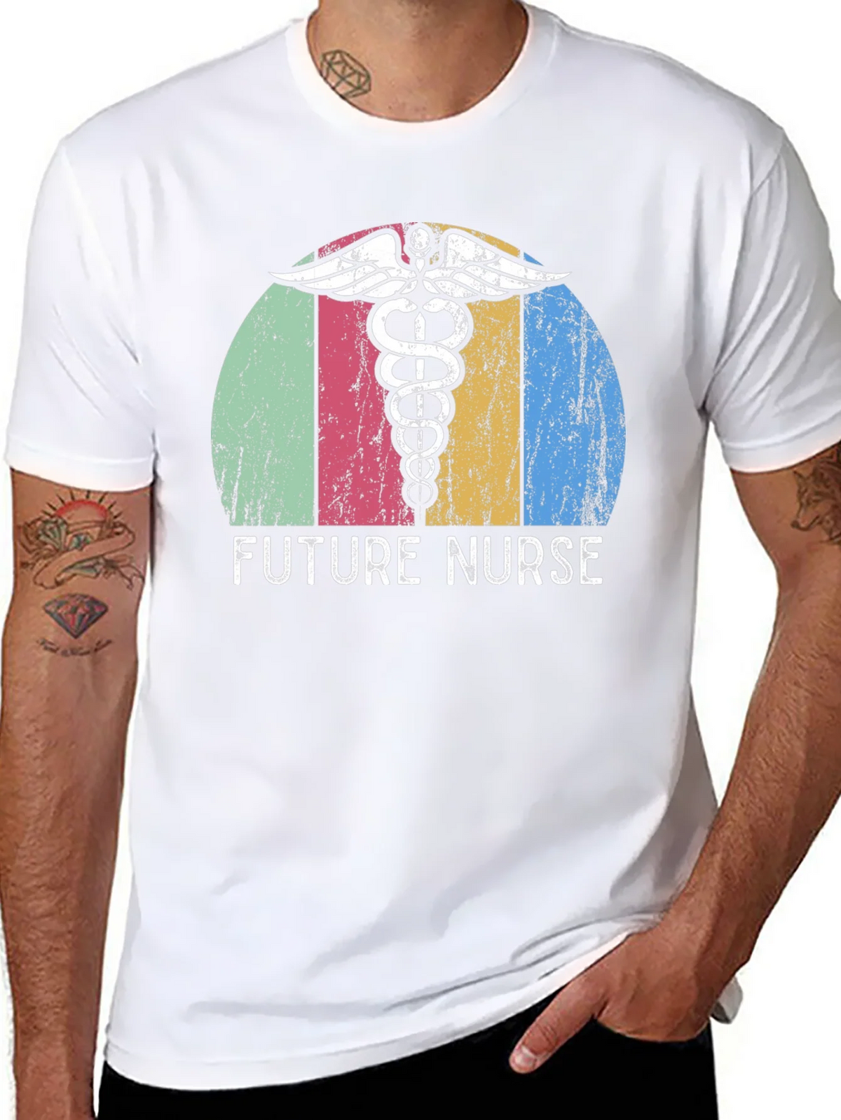Future Nurse Graphic Tee - Black Cotton product image 4