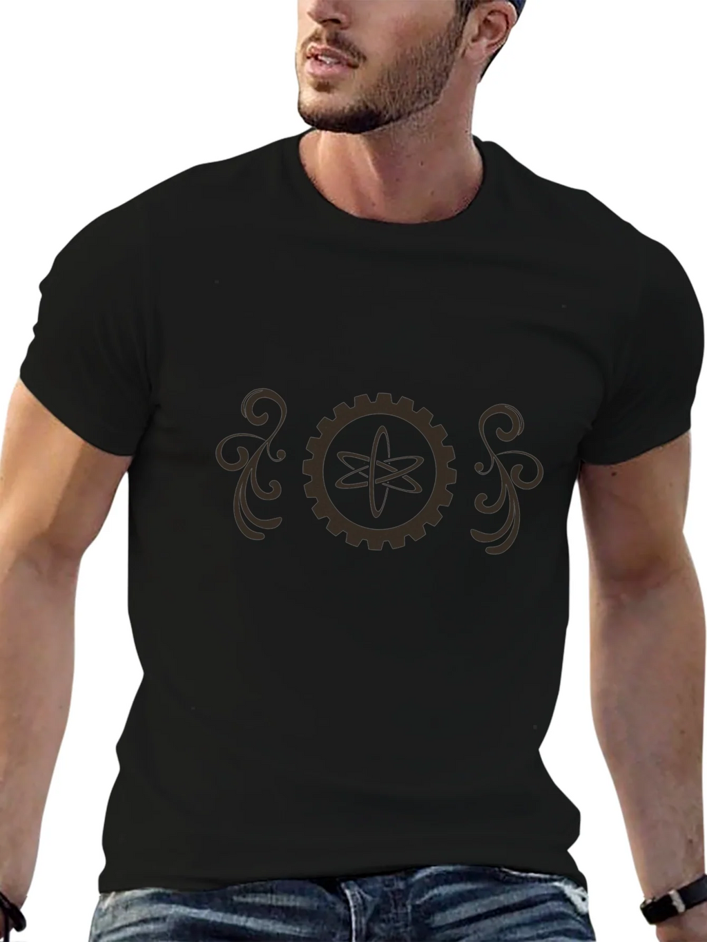 Steampunk Atom Gear T-Shirt - Retro Science Style product image 5