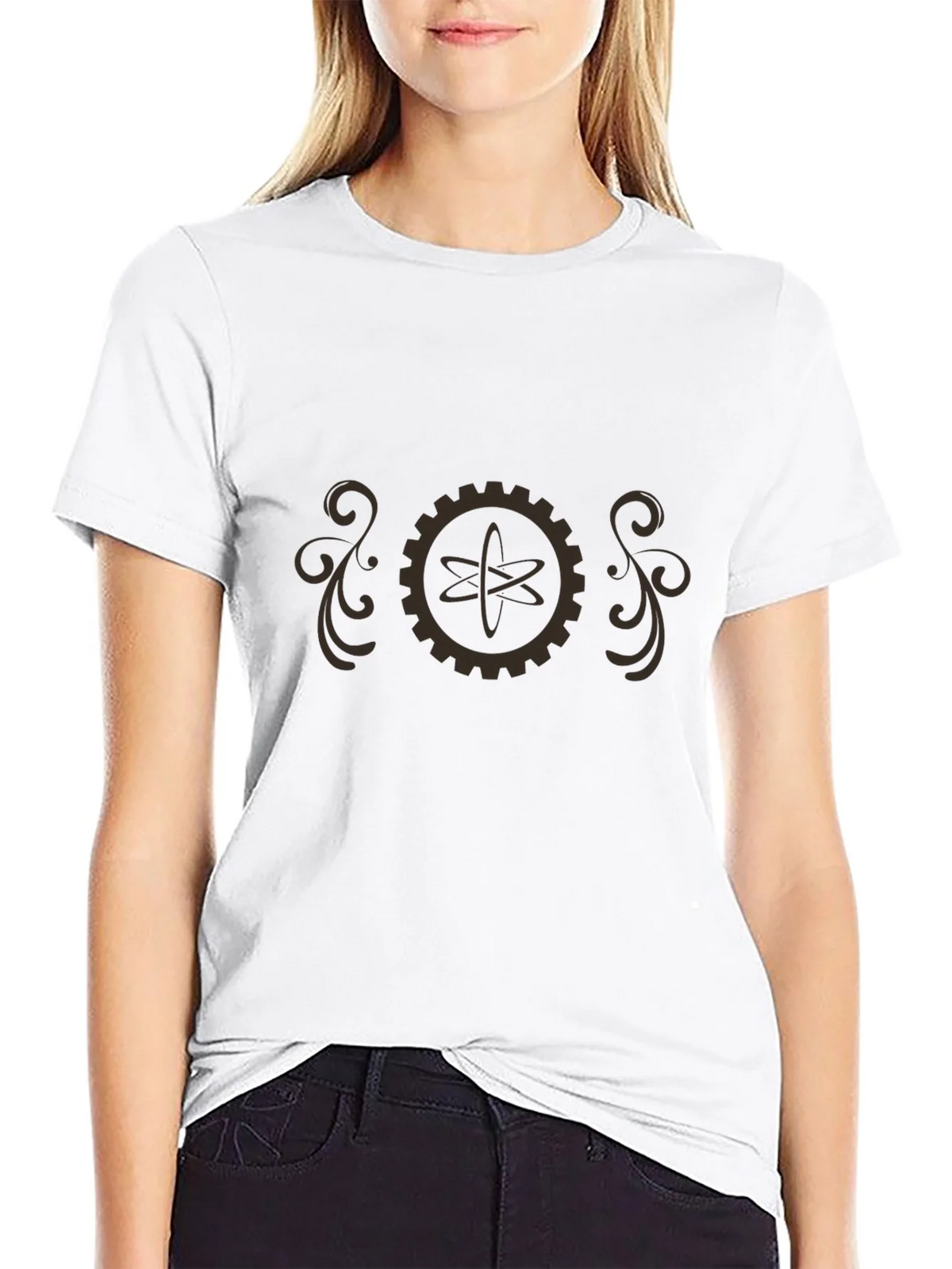 Steampunk Atom Gear T-Shirt - Retro Science Style product image 6