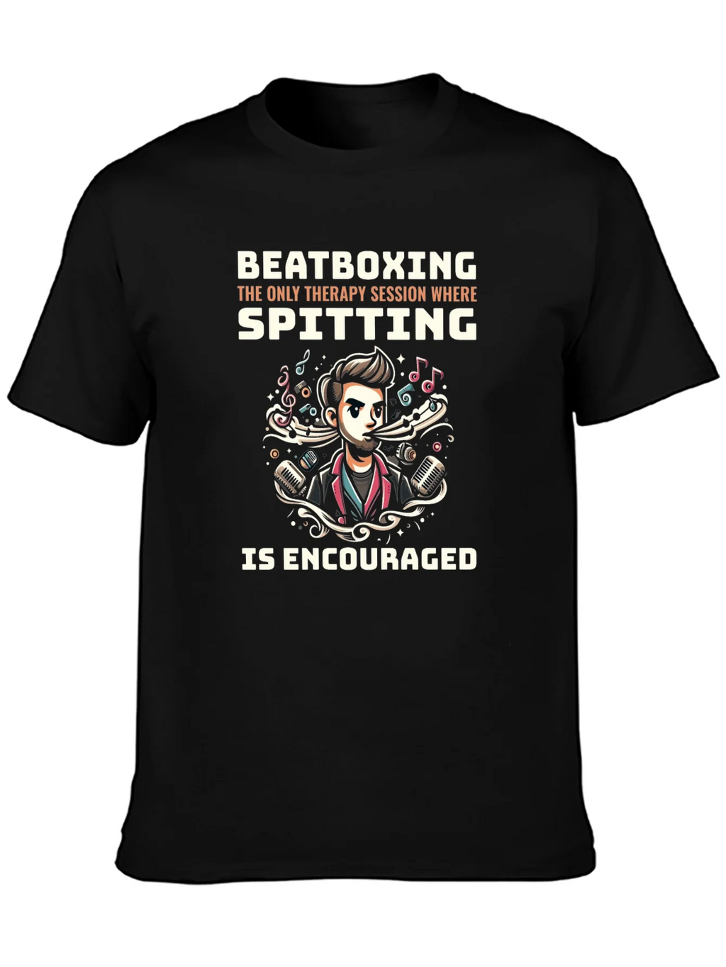 Beatboxing Therapy Session Graphic Tee product image 3