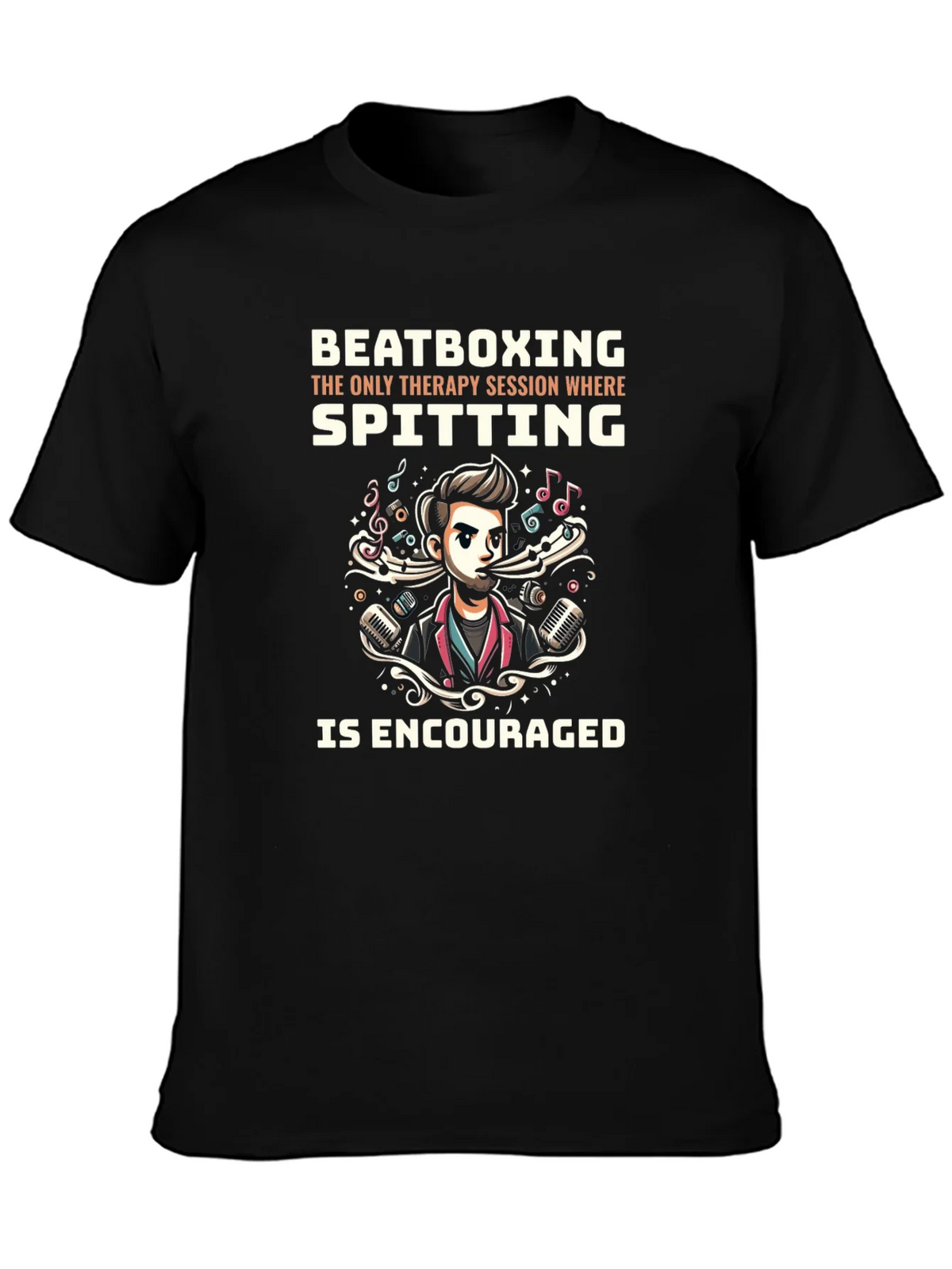 Beatboxing Therapy Session Graphic Tee product image 3