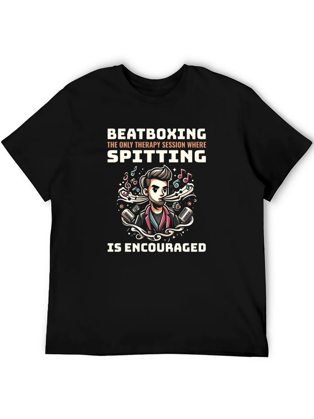 Beatboxing Therapy Session Graphic Tee product image 5