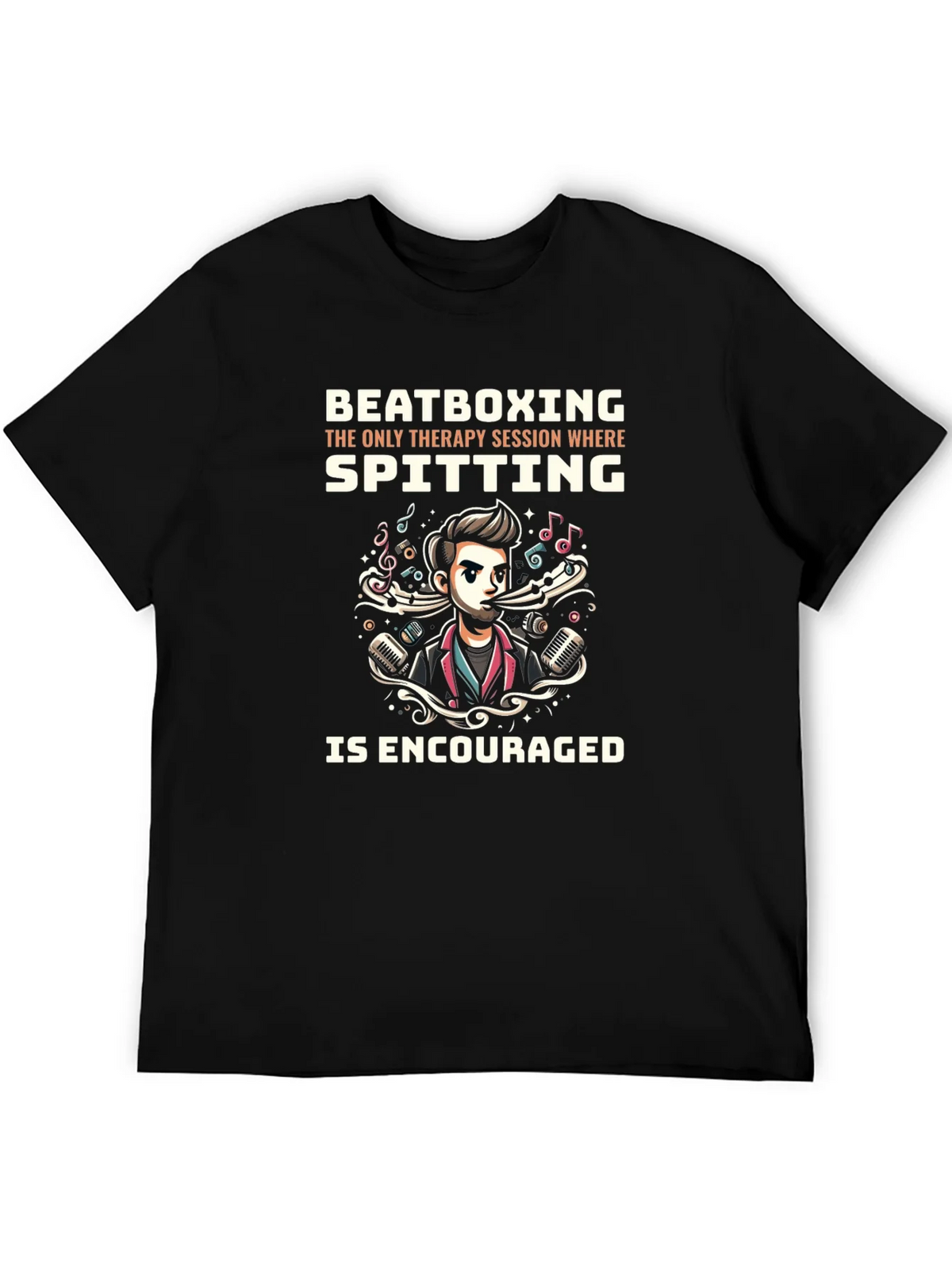 Beatboxing Therapy Session Graphic Tee product image 5
