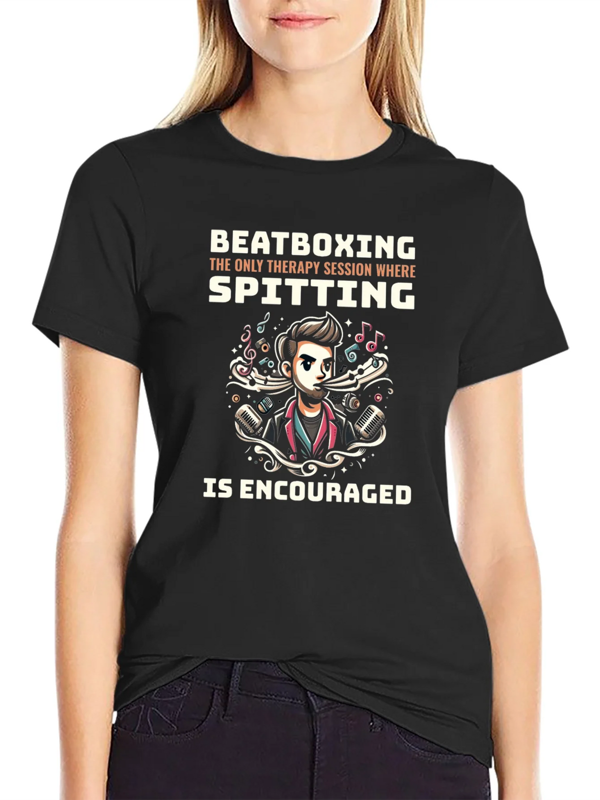 Beatboxing Therapy Session Graphic Tee product image 2