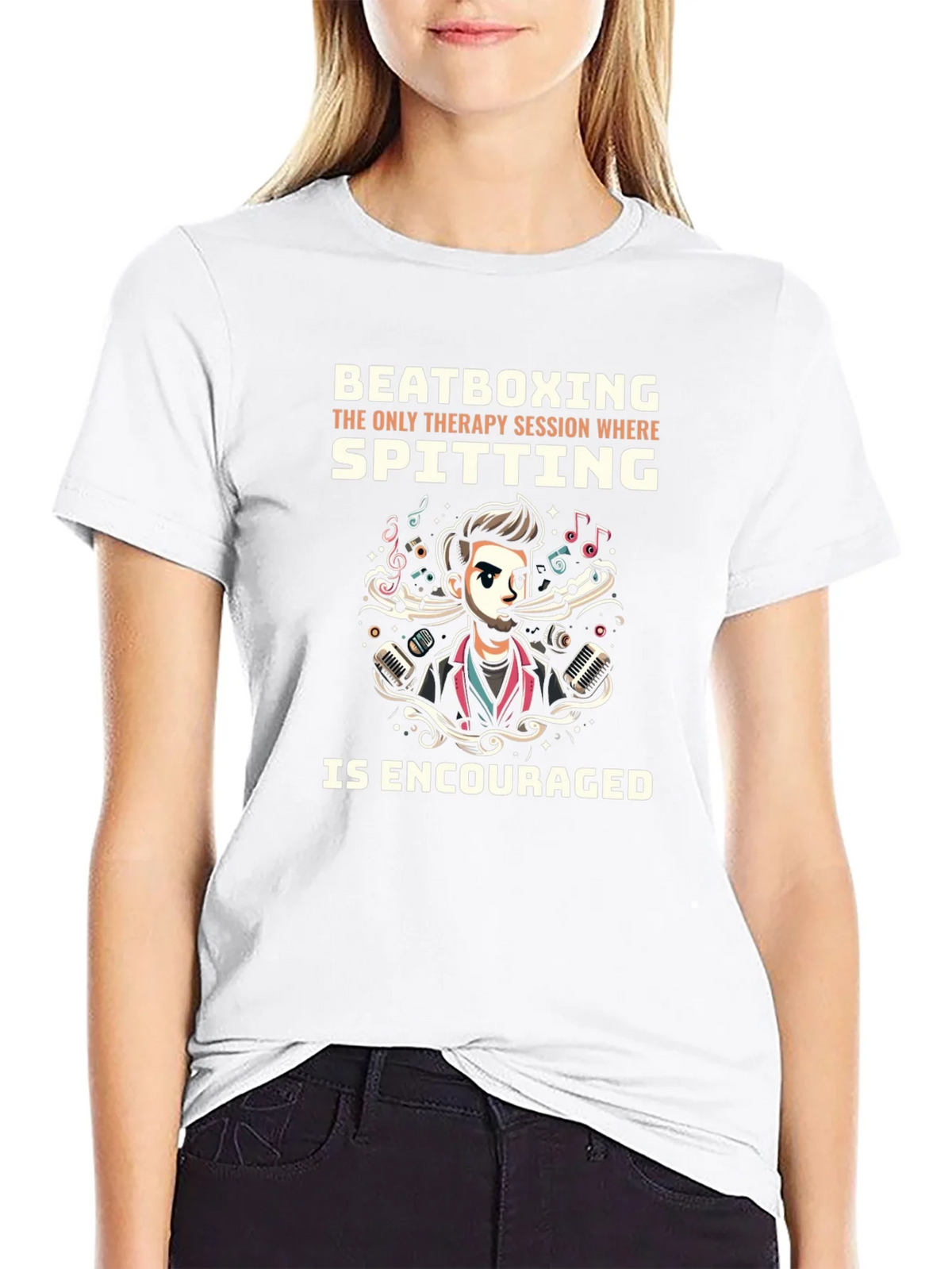 Beatboxing Therapy Session Graphic Tee product image 8