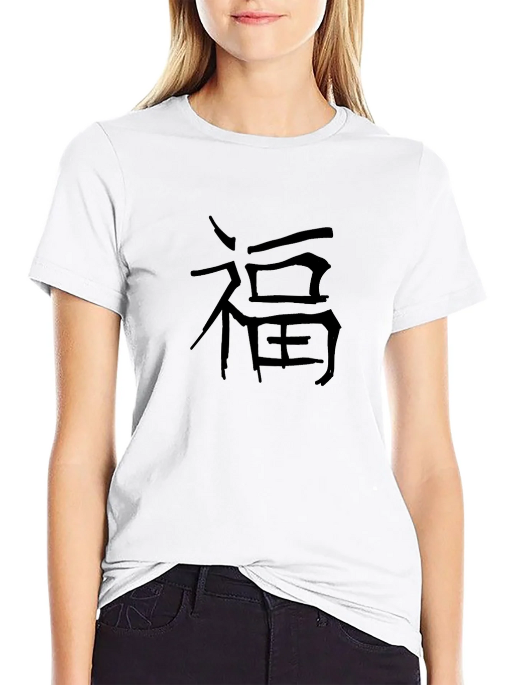 Mens Black T-Shirt with Chinese Symbol product image 5
