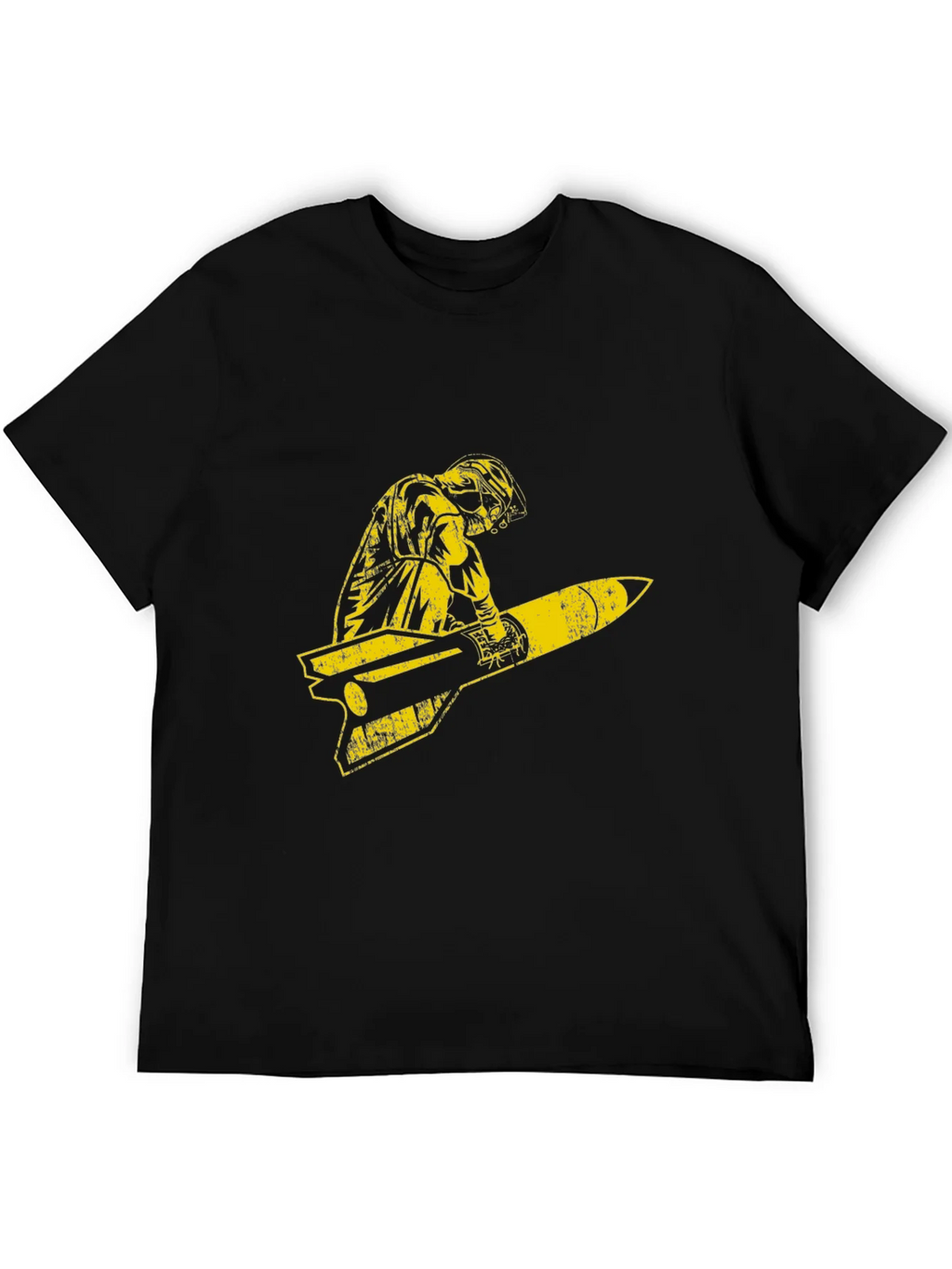 Retro Pilot Missile Ride Graphic T-Shirt product image 5