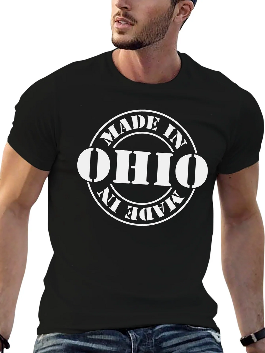 Made in Ohio T-Shirt - Black product image 6