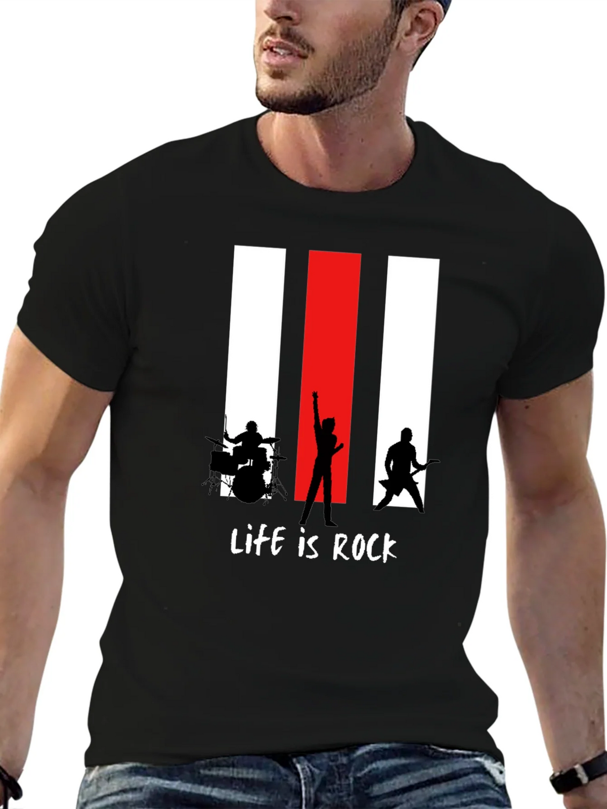 Life is Rock Band T-Shirt product image 6