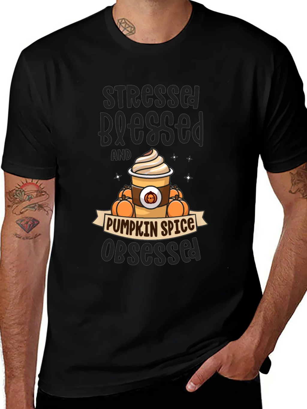 Pumpkin Spice Obsessed Graphic Tee - Fall Vibes product image 1